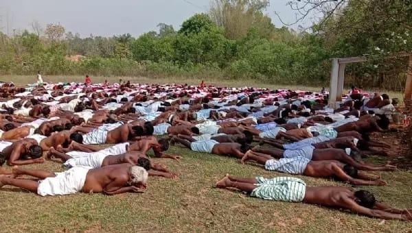 राष्ट्रपति चुनाव:द्रौपदी मुर्मू की जीत के लिए आदिवासी समाज ने की पूजा अर्चना