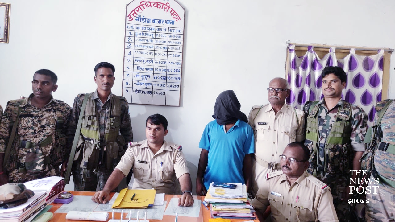 एके 47 के जिंदा कारतूस के साथ टीएसपीसी दस्ते नक्सली धराया