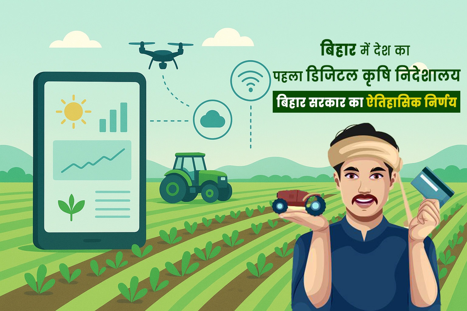 बिहार में गठित हुआ देश का पहला डिजिटल कृषि निदेशालय, अब बाजार से फसल तक सब होगा डिजिटल