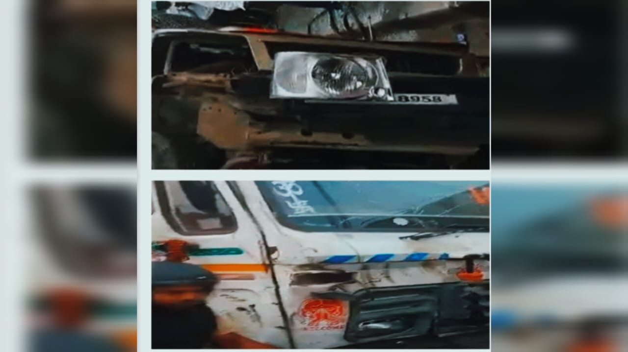 तेज रफ्तार हाइवा ने पुलिस वाहन को रौंदा, बोकारो में टला बड़ा हादसा, मौत के मुंह से लौटे जवान