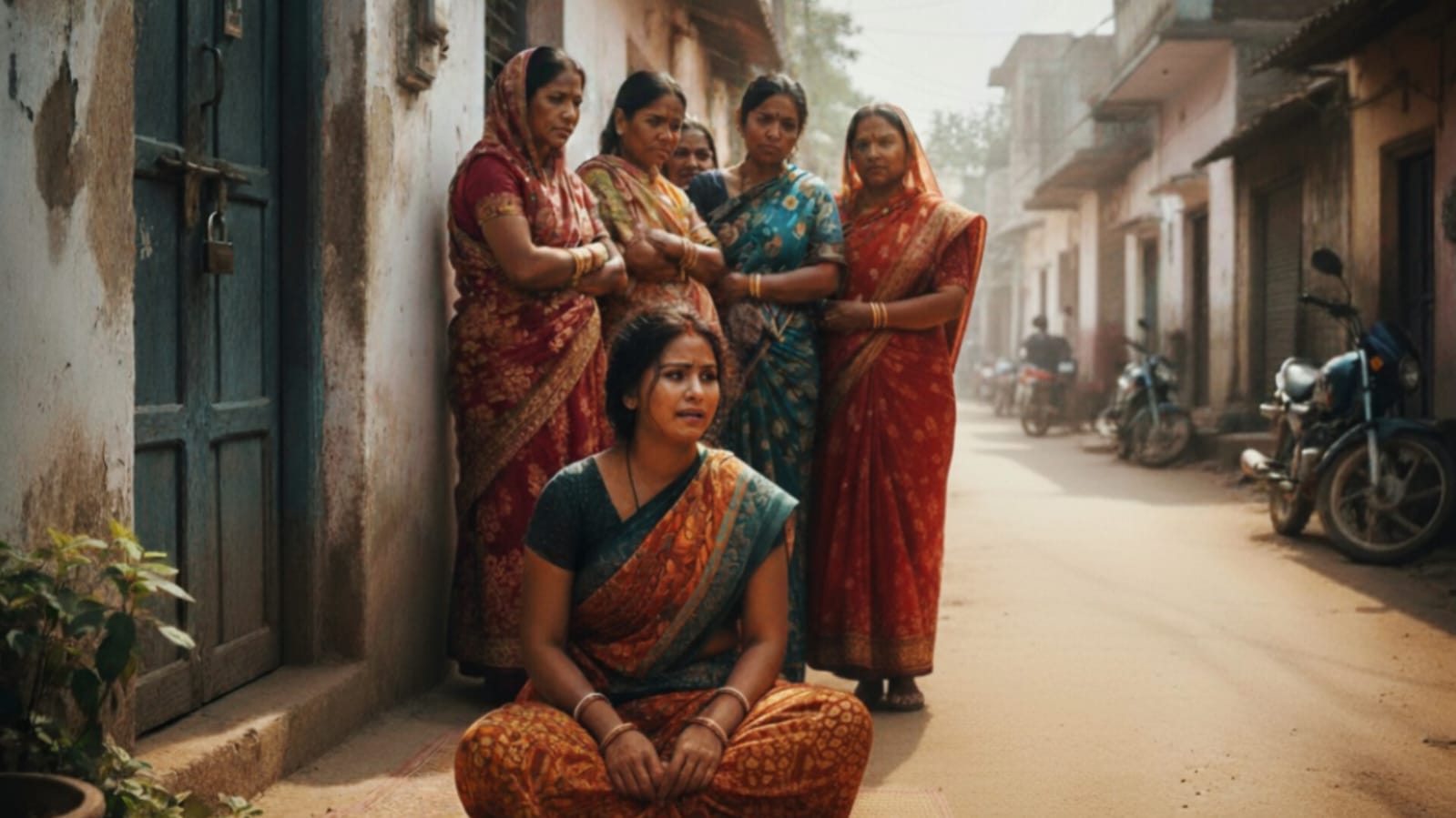 हुसैनाबाद में प्रेमी के घर के बाहर धरने पर बैठी प्रेमिका, आशिक हो गया फरार