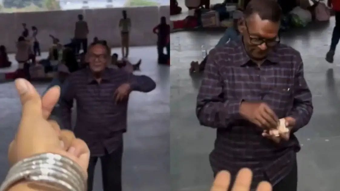 ट्रेन की खिड़की से बेटी ने दिखाया कोरियन हार्ट, फिर पापा ने मासूमियत से जो किया देख हंस पड़े लोग, Video Viral